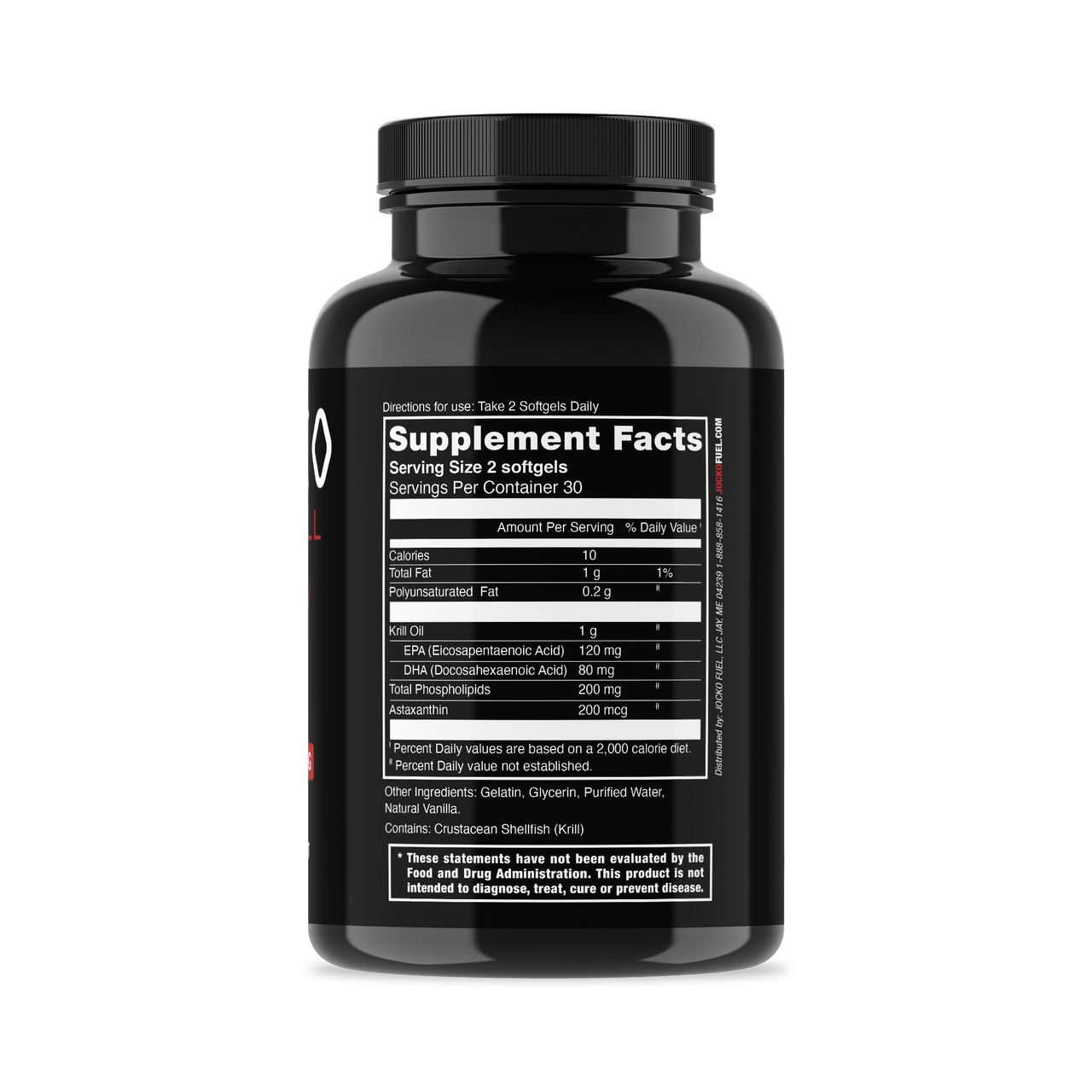 JOCKO SUPER KRILL OIL Nutritional Information