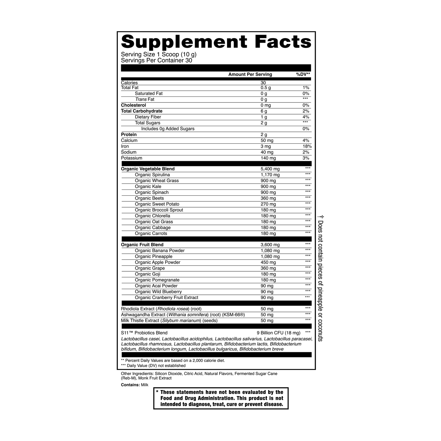 flavor:Pineapple Coconut